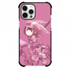 Sword Art Online Llenn Phone Case For iPhone Samsung Galaxy Pixel OnePlus Vivo Xiaomi Asus Sony Motorola Nokia - Llenn Holding Weapon Pink Background
