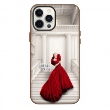 The Devil Wears Prada Miranda Priestly Phone Case For iPhone Samsung Galaxy Pixel OnePlus Vivo Xiaomi Asus Sony Motorola Nokia - Miranda Priestly Stairs In Red Dress Portrait Series Poster