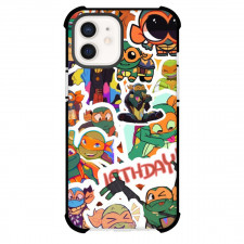 Teenage Mutant Ninja Turtles Michelangelo Phone Case For iPhone Samsung Galaxy Pixel OnePlus Vivo Xiaomi Asus Sony Motorola Nokia - Michelangelo Cartoon Art Sticker