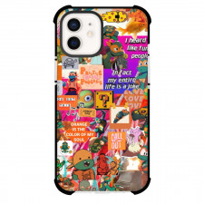 Teenage Mutant Ninja Turtles Michelangelo Phone Case For iPhone Samsung Galaxy Pixel OnePlus Vivo Xiaomi Asus Sony Motorola Nokia - Michelangelo Collage On Orange Background