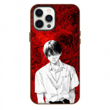 The Summer Hikaru Died Yoshiki Tsujinak Phone Case For iPhone Samsung Galaxy Pixel OnePlus Vivo Xiaomi Asus Sony Motorola Nokia - Yoshiki Tsujinak Grayscale Red Grunge Portrait