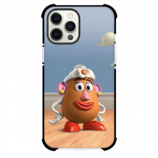 Toy Story Mrs. Potato Head Phone Case For iPhone and Samsung Galaxy Devices - Mrs. Potato Head Portrait Clouds Background 3D Art