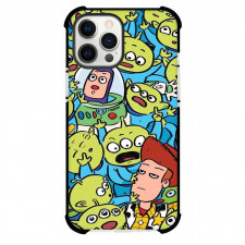 Toy Story Phone Case For iPhone and Samsung Galaxy Devices - Woody Buzz And Aliens Cartoon Art