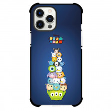 Disney Tsum Tsum Phone Case For iPhone And Samsung Galaxy - Disney Tsum Tsum Character Avatar On Blue Background