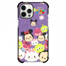 Disney Tsum Tsum Phone Case For iPhone And Samsung Galaxy - Disney Tsum Tsum Character On Purple Background