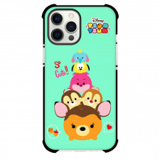 Disney Tsum Tsum Phone Case For iPhone And Samsung Galaxy - Disney Tsum Tsum Cute Character On Green Background