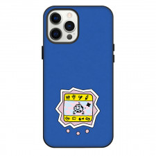 Tamagotchi Oyajitchi Phone Case For iPhone Samsung Galaxy Pixel OnePlus Vivo Xiaomi Asus Sony Motorola Nokia - Oyajitchi Minimal Pixel Pet Sticker On Blue Background
