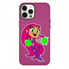 Teen Titans Go Starfire Phone Case For iPhone Samsung Galaxy Pixel OnePlus Vivo Xiaomi Asus Sony Motorola Nokia - Starfire Portrait Cartoon Art Sticker