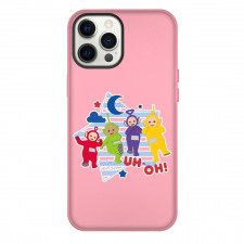 Teletubbies Case For iPhone Samsung Galaxy Pixel OnePlus Vivo Xiaomi Asus Sony Motorola Nokia - Teletubbies Uh Oh Striped Star Background