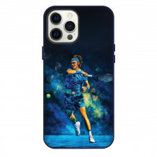 Andrey Rublev Phone Case For iPhone Samsung Galaxy Pixel OnePlus Vivo Xiaomi Asus Sony Motorola Nokia - Andrey Rublev Full Swing in Blue Outfit