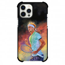 Alexander Zverev Phone Case For iPhone Samsung Galaxy Pixel OnePlus Vivo Xiaomi Asus Sony Motorola Nokia - Alexander Zverev In Colorful Fist Pump Pose Art