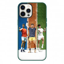 Carlos Alcaraz Phone Case For iPhone Samsung Galaxy Pixel OnePlus Vivo Xiaomi Asus Sony Motorola Nokia - Carlos Alcaraz Celebrate Trio Collage Poster