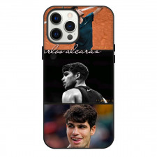Carlos Alcaraz Phone Case For iPhone Samsung Galaxy Pixel OnePlus Vivo Xiaomi Asus Sony Motorola Nokia - Carlos Alcaraz Fierce Portrait Collage Poster