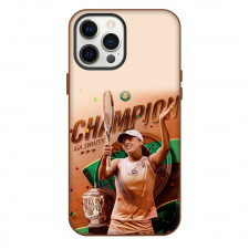 Tennis Iga Swiatek Players Phone Case For iPhone Samsung Galaxy Pixel OnePlus Vivo Xiaomi Asus Sony Motorola Nokia - Iga Swiatek Celebrating Champion Trophy Poster