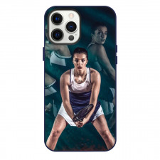 Tennis Iga Swiatek Players Phone Case For iPhone Samsung Galaxy Pixel OnePlus Vivo Xiaomi Asus Sony Motorola Nokia - Iga Swiatek Striking Stance Portrait Poster