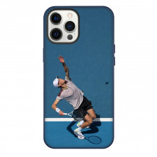 Jannik Sinner Phone Case For iPhone Samsung Galaxy Pixel OnePlus Vivo Xiaomi Asus Sony Motorola Nokia - Jannik Sinner Ball Serving Strike Portrait