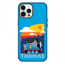 Thomas and Friends Phone Case For iPhone Samsung Galaxy Pixel OnePlus Vivo Xiaomi Asus Sony Motorola Nokia - Thomas Avatar Minimal Sky Background Cartoon Art