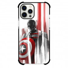 Thunderbolts US Agent Phone Case For iPhone and Samsung Galaxy Devices - US Agent Grayscale Red Colorpop