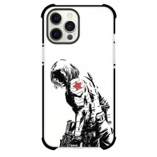 Thunderbolts Winter Soldier Phone Case For iPhone and Samsung Galaxy Devices - Winter Soldier Side Portrait White Background
