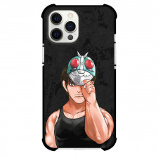 Tojima Wants To Be A Kamen Rider Tanzaburo Tojima Phone Case For iPhone Samsung Galaxy Pixel OnePlus Vivo Xiaomi Asus Sony Motorola Nokia - Tanzaburo Tojima Mask Reveal Illustration Art Poster