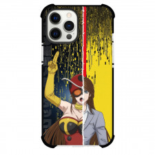 Tojima Wants To Be A Kamen Rider Yuriko Okada Phone Case For iPhone Samsung Galaxy Pixel OnePlus Vivo Xiaomi Asus Sony Motorola Nokia - Yuriko Okada Split Face Tackle Transformation Art Poster