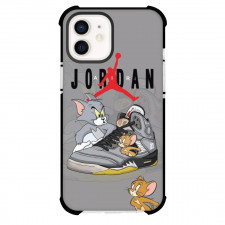Tom and Jerry Phone Case For iPhone Samsung Galaxy Pixel OnePlus Vivo Xiaomi Asus Sony Motorola Nokia - Tom and Jerry Air Jordan Gray Background