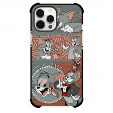 Tom and Jerry Phone Case For iPhone Samsung Galaxy Pixel OnePlus Vivo Xiaomi Asus Sony Motorola Nokia - Tom and Jerry Brown Gray Illustration