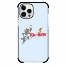 Tom and Jerry Phone Case For iPhone Samsung Galaxy Pixel OnePlus Vivo Xiaomi Asus Sony Motorola Nokia - Tom and Jerry Happy Portrait White Background