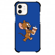 Tom and Jerry Jerry Phone Case For iPhone Samsung Galaxy Pixel OnePlus Vivo Xiaomi Asus Sony Motorola Nokia - Jerry Happy Having Iced Coffee
