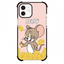 Tom and Jerry Jerry Phone Case For iPhone Samsung Galaxy Pixel OnePlus Vivo Xiaomi Asus Sony Motorola Nokia - Jerry Rich with Gold Coins