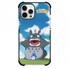My Neighbor Totoro Phone Case For iPhone And Samsung Galaxy - Totoro Shouting And Standing On Grass Poster