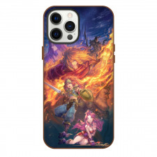 Trials Of Mana Phone Case For iPhone Samsung Galaxy Pixel OnePlus Vivo Xiaomi Asus Sony Motorola Nokia - Trials Of Mana Characters Fire Fighting Portrait Poster