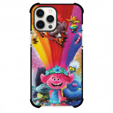 Trolls Phone Case For iPhone and Samsung Galaxy Devices - Characters Rainbow Poster