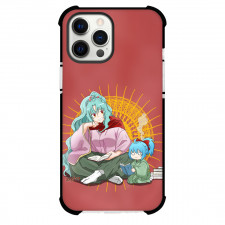 Tsukimichi Moonlit Fantasy Tomoe Phone Case For iPhone Samsung Galaxy Pixel OnePlus Vivo Xiaomi Asus Sony Motorola Nokia - Tomoe And Chibi Version of Herself Sitting Together Art