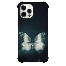 Until Dawn Phone Case For iPhone Samsung Galaxy Pixel OnePlus Vivo Xiaomi Asus Sony Motorola Nokia - Until Dawn Butterfly Choose Your Actions Carefully Phrase Poster