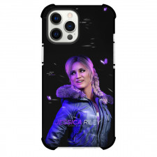 Until Dawn Jessica Riley Phone Case For iPhone Samsung Galaxy Pixel OnePlus Vivo Xiaomi Asus Sony Motorola Nokia - Jessica Riley Character Purple Shadow Portrait