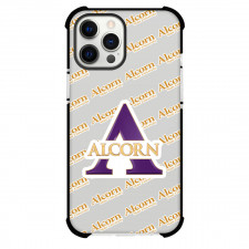 Alcorn State Braves Phone Case For iPhone and Samsung Galaxy Devices - Alcorn State University Braves College Football Medley Monogram Wordmark