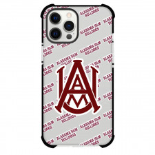 Alabama A&M Bulldogs Phone Case For iPhone and Samsung Galaxy Devices - Alabama A&M University Bulldogs College Football Medley Monogram Wordmark