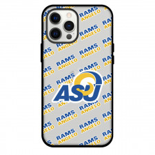 Angelo State University Rams Phone Case For iPhone and Samsung Galaxy Devices - Angelo State University Rams College Football Medley Monogram Wordmark