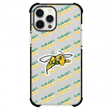 Black Hills State University Yellow Jackets Phone Case For iPhone and Samsung Galaxy Devices - Black Hills State University Yellow Jackets College Football Medley Monogram Wordmark