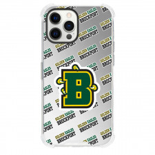 Brockport College Golden Eagles Phone Case For iPhone and Samsung Galaxy Devices - Brockport College Golden Eagles College Football Medley Monogram Wordmark