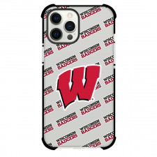 Wisconsin Badgers Phone Case For iPhone and Samsung Galaxy Devices - Wisconsin Badgers College Football Medley Monogram Wordmark