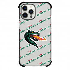 UAB Blazers Phone Case For iPhone and Samsung Galaxy Devices - UAB Blazers College Football Medley Monogram Wordmark