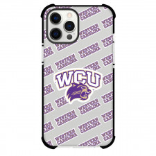 Western Carolina Catamounts Phone Case For iPhone and Samsung Galaxy Devices - Western Carolina University Catamounts College Football Medley Monogram Wordmark