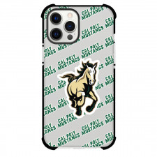 Cal Poly Mustangs Phone Case For iPhone and Samsung Galaxy Devices - California Polytechnic State University Mustangs College Football Medley Monogram Wordmark