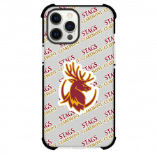 Claremont-Mudd Scripps College Stags Phone Case For iPhone and Samsung Galaxy Devices - Claremont-Mudd Scripps College Stags College Football Medley Monogram Wordmark