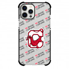 Cortland University Red Dragons Phone Case For iPhone and Samsung Galaxy Devices - Cortland University Red Dragons College Football Medley Monogram Wordmark