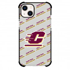 Central Michigan Chippewas Phone Case For iPhone and Samsung Galaxy Devices - Central Michigan Chippewas College Football Medley Monogram Wordmark