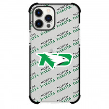 North Dakota Fighting Hawks Phone Case For iPhone and Samsung Galaxy Devices - University of North Dakota Fighting Hawks College Football Medley Monogram Wordmark