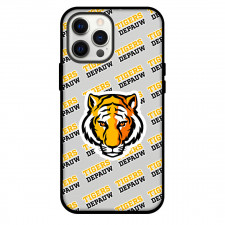 DePauw University Tigers Phone Case For iPhone and Samsung Galaxy Devices - DePauw University Tigers College Football Medley Monogram Wordmark